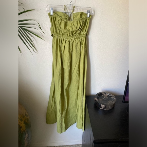 Mikoh Women’s Enna Cutout Midi Dress in Sea Moss Size 2 Resortwear Vacation - Picture 5 of 9